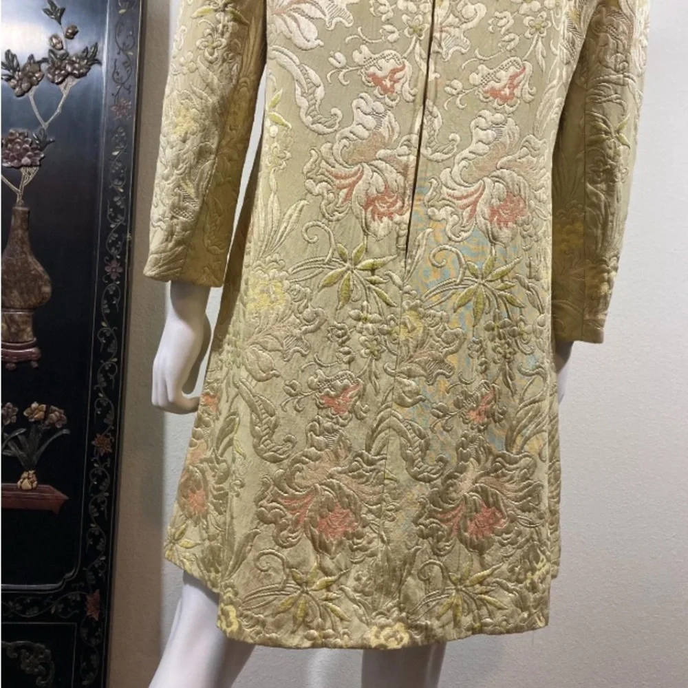 Vintage 1960’s Marie McCarthy for Larry Aldrich Brocade Mini Dress - Picture 6 of 11